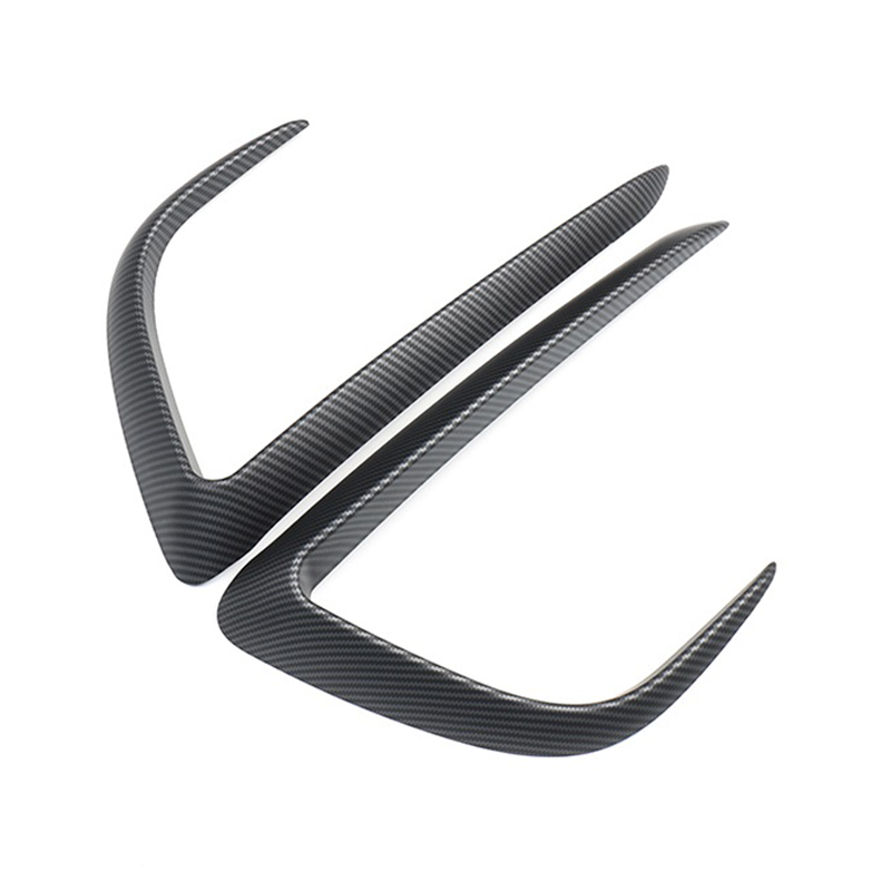 for Tesla Model Y 2021 Car Front Fog Light Lamp Eyebrow Spoiler Decoration Frame Cover Anti-Collision Trim Accessories