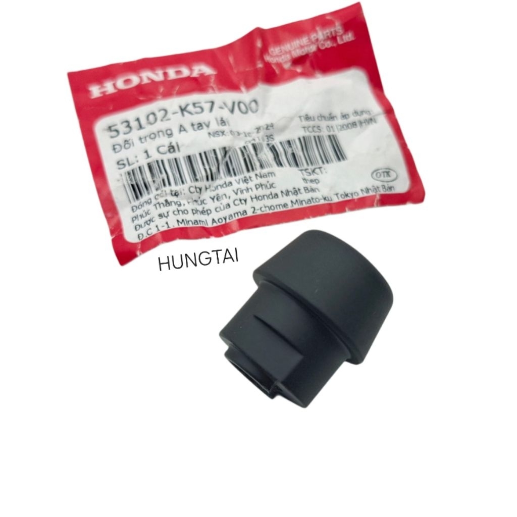 Gù đầu bao tay lái, đối trọng WAVE BLADE, ALPHA 110... zin 53102-K57-V00