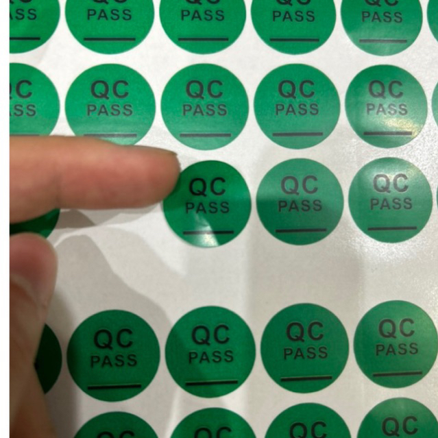 Tem nhãn dán decal giấy tem pass kt 2cm 70 tem/tờ