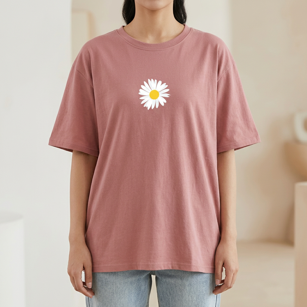 Half Sleeve T-shirt DTF Printed For Woman's