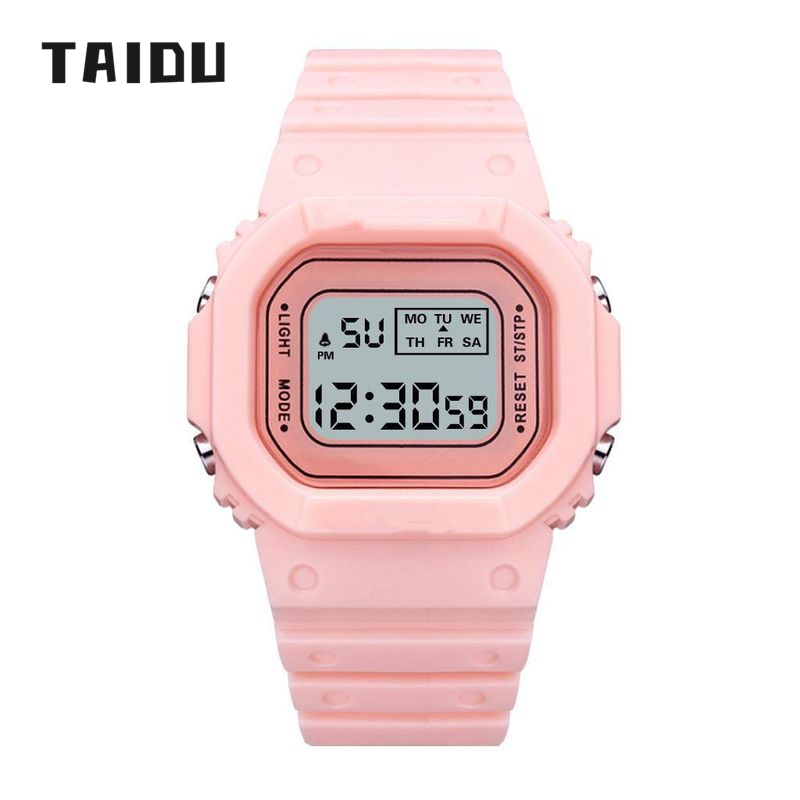 TAIDU Classic Square Digital Watch with Night Light and Alarm for Students and Sports ราคา 59 บาท*ส่งฟรี