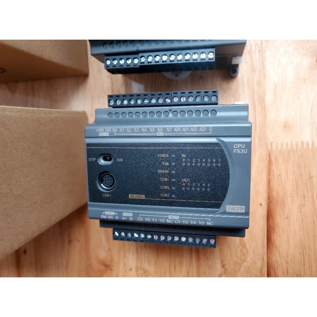 Bộ lập trình PLC LK3U FX3U 14 16 20 24 30 32MT 32MR 48 64 MT MR MRT AD2DA phát xung 4/8 TRỤC RTC Modbus RTU RS485 ADPRW. TGT - FX3U-14MR RS232 DVP