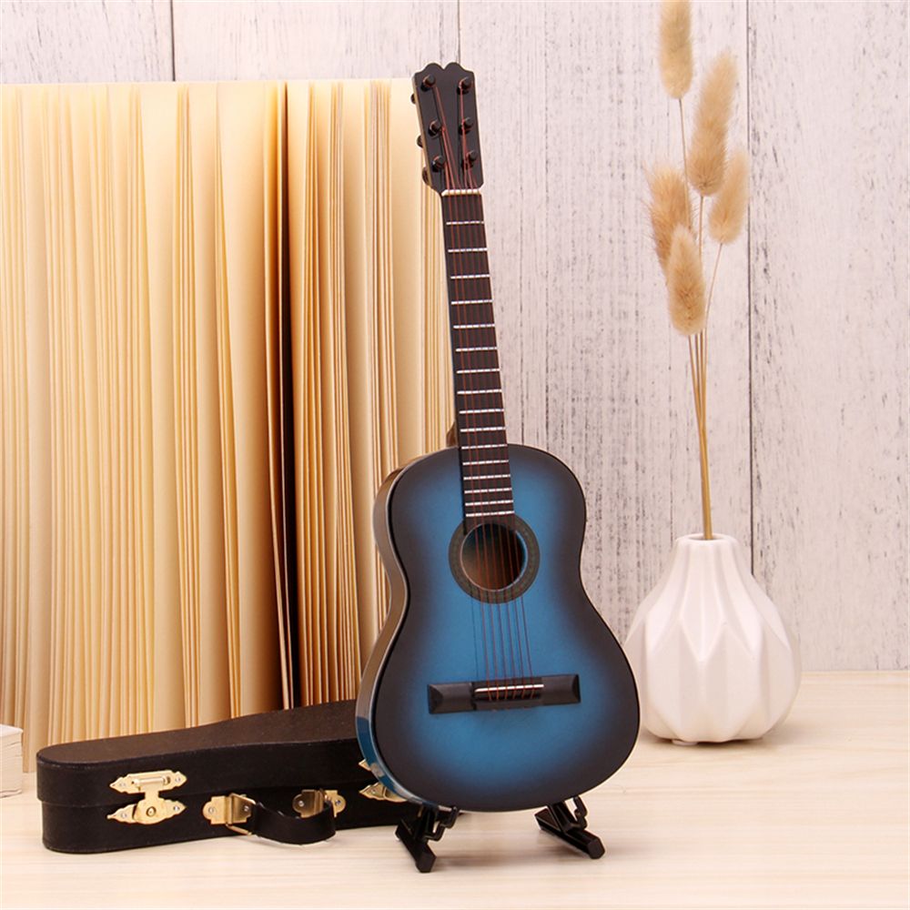 Banzu Mini 10cm trang trí văn phòng làm việc mô hình guitar điện dụng cụ trang trí đồ chơi với màn hình đứng Đàn guitar đồ trang trí bàn Acoustic guitar đồ chơi đồ trang trí đàn guitar mô hình quy mô
