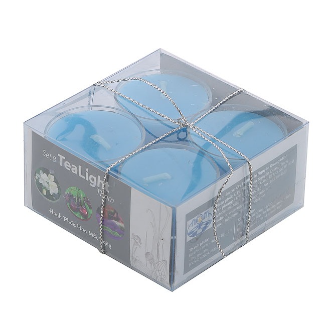 Nến thơm Eden Candle Hộp 8 nến tealight thơm đế nhựa EDC0337 (Lựa chọn màu sắc / mùi hương) mẫu quà tặng