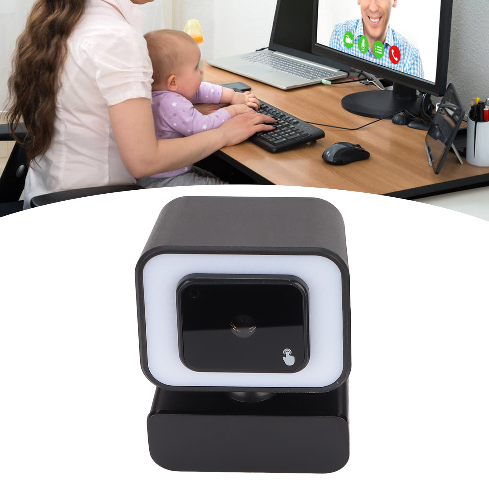 Camera cho máy tính Plug and Play Camera Web đèn chiếu sáng phụ cho giáo dục cho cuộc họp cho webcast