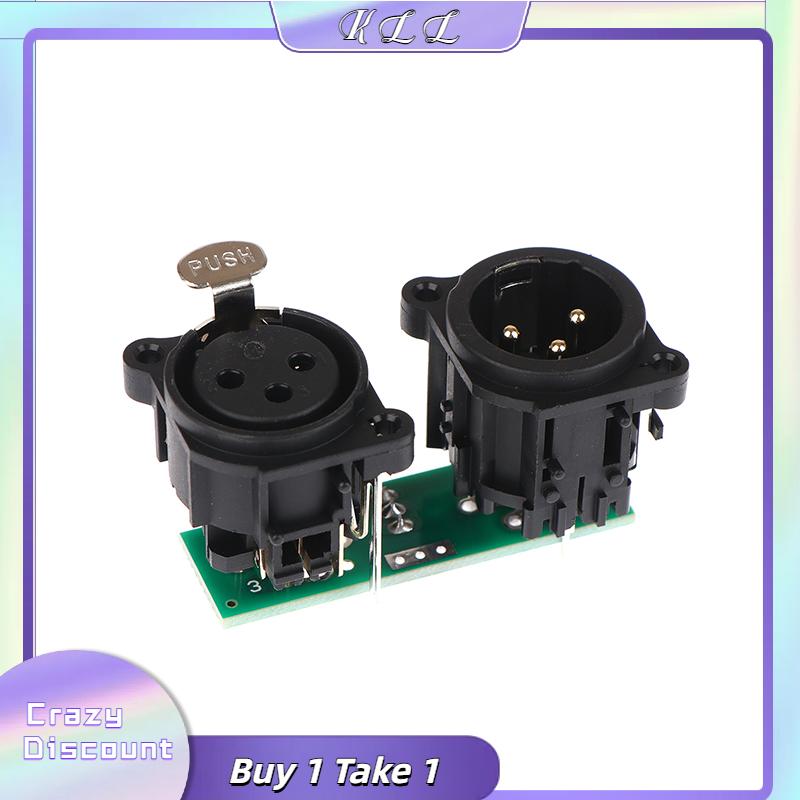 KLL Giai đoạn chùm ánh sáng thiết bị phụ kiện ba lõi XLR ổ cắm với bảng tín hiệu XLR ổ cắm với các PCB Pannel