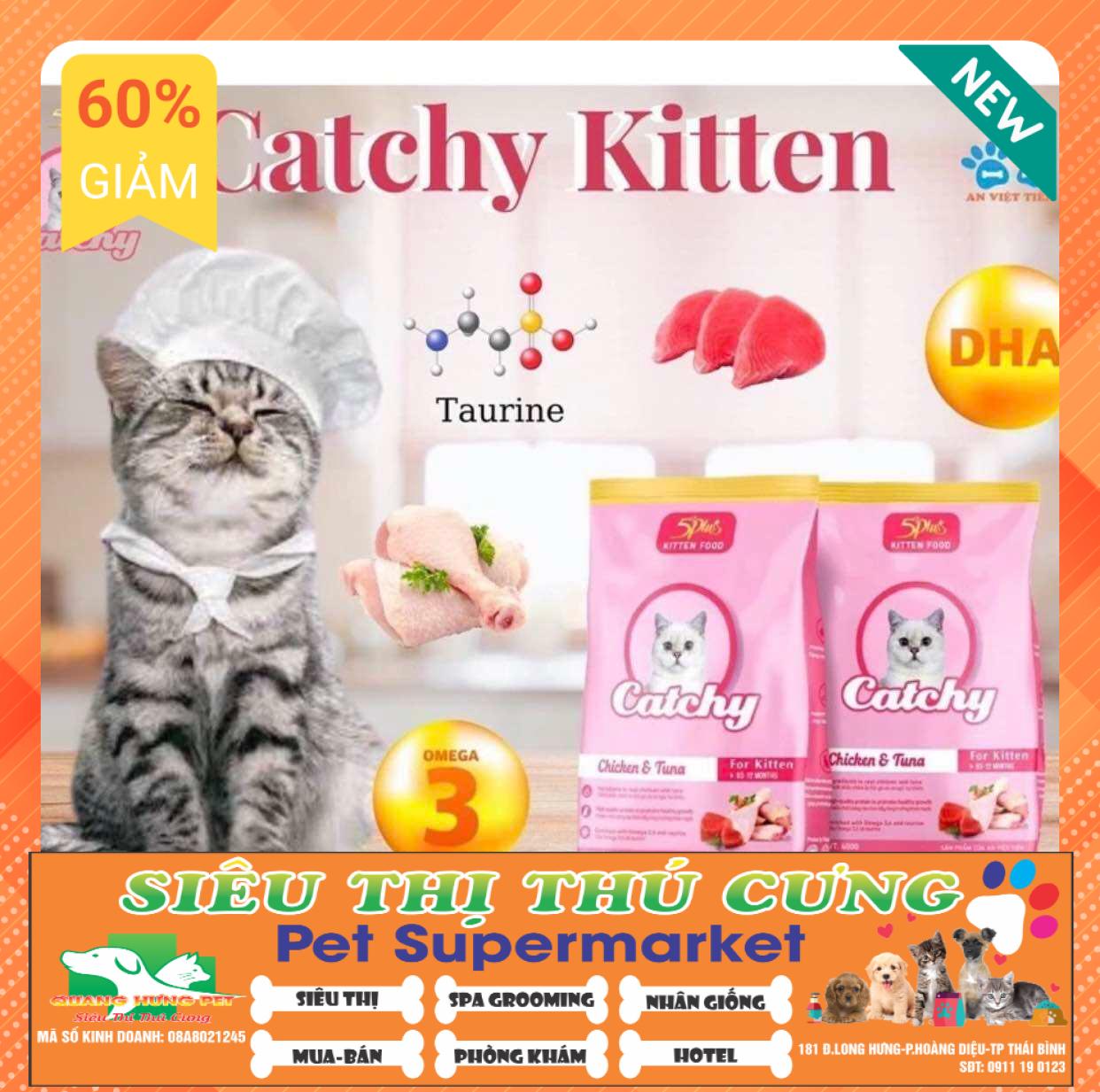 Hạt cho mèo con catchy chicken tuna