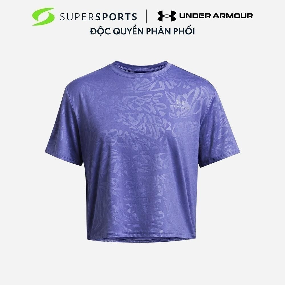 UNDER ARMOUR Áo thun nữ Rush Energy Embo Crop 1383640-561