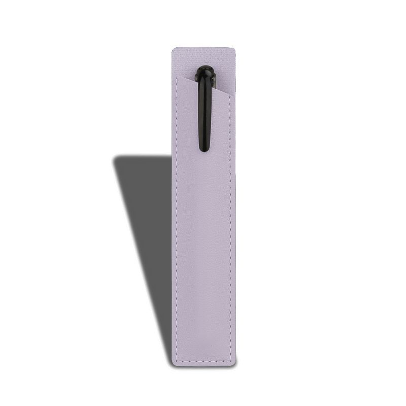 Single Pen Pencil Case Luxury Soft PU Leather Pen Holder 16.5*3.5cm Pencil Pouch for Office Supply School Accessory Gift Item Professional Use Student Essentials