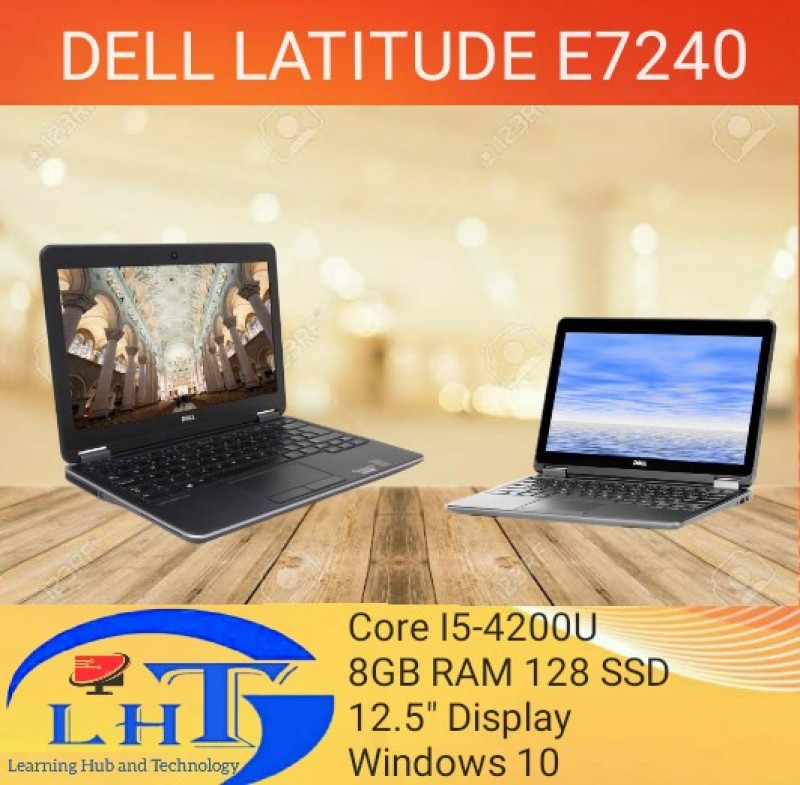 Dell E7240 4th Generation i5-4200U / 8GB RAM / 128 SSD / 12.5 HD display / Webcam / Windows 10 / 3months warranty (Refurbished)