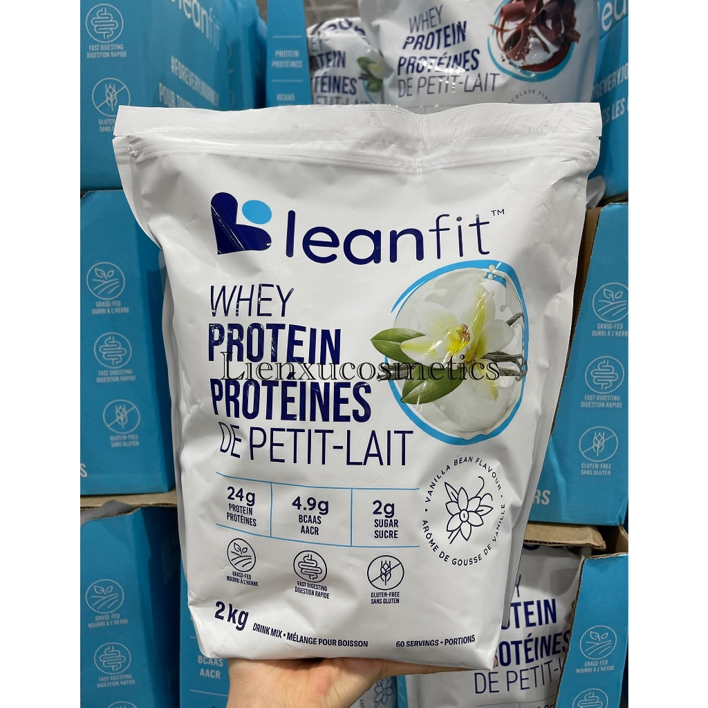 Leanfit Grass Fed Whey Protein 2kg - 58 lần dùng - thực phẩm bổ sung thể hình