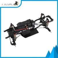 SHUAIGUO AUSTAR 313mm Wheelbase Chassis Frame w/Tries for 1/10 AXIAL SCX10 II 90046 90047 RC Crawler Climbing Car DIY
