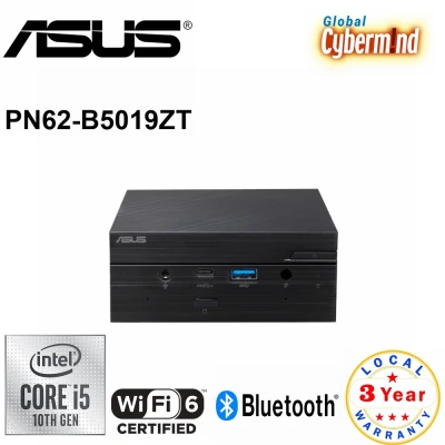 ASUS Mini PC PN62 (B5019ZT) i5-10210U, 8GB DDR4 RAM, 256GB NVME SSD, Wi-Fi 6, Windows 10 Home and USB-C Port