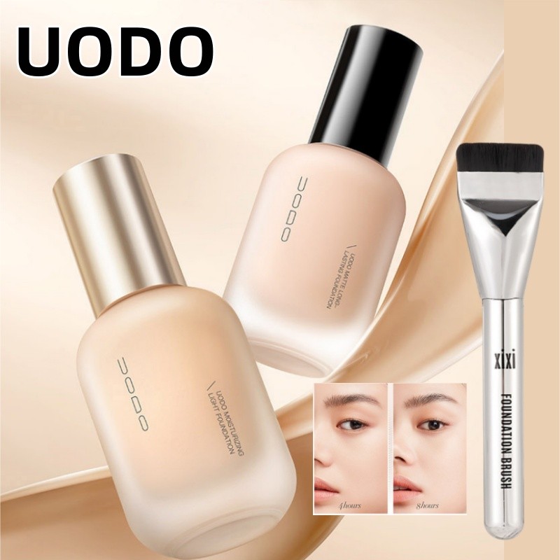 YTFSKFUI Uodo kem nền dạng lỏng không thấm nước lâu dài trang điểm khuôn mặt mỹ phẩm dầu dưỡng ẩm kiểm soát Kem che khuyết điểm Kem BB