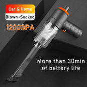 Portable Rechargeable Vacuum Cleaner for Car and Home