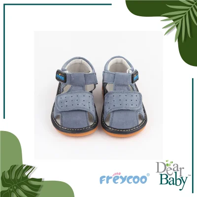 Freycoo - Blue Caspian Squeaky Toddler Shoes