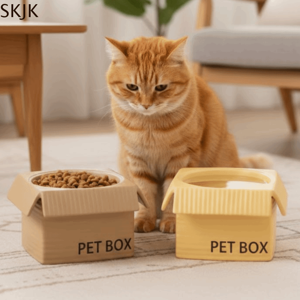 Anti Vomiting Ceramic Pet Bowl Stable Anti Slip Cat Food Water Bowl Universal Anti-flip Pet Food Dispenser Wet Dry Food Presyo  1,248 Piso*Libreng Shipping