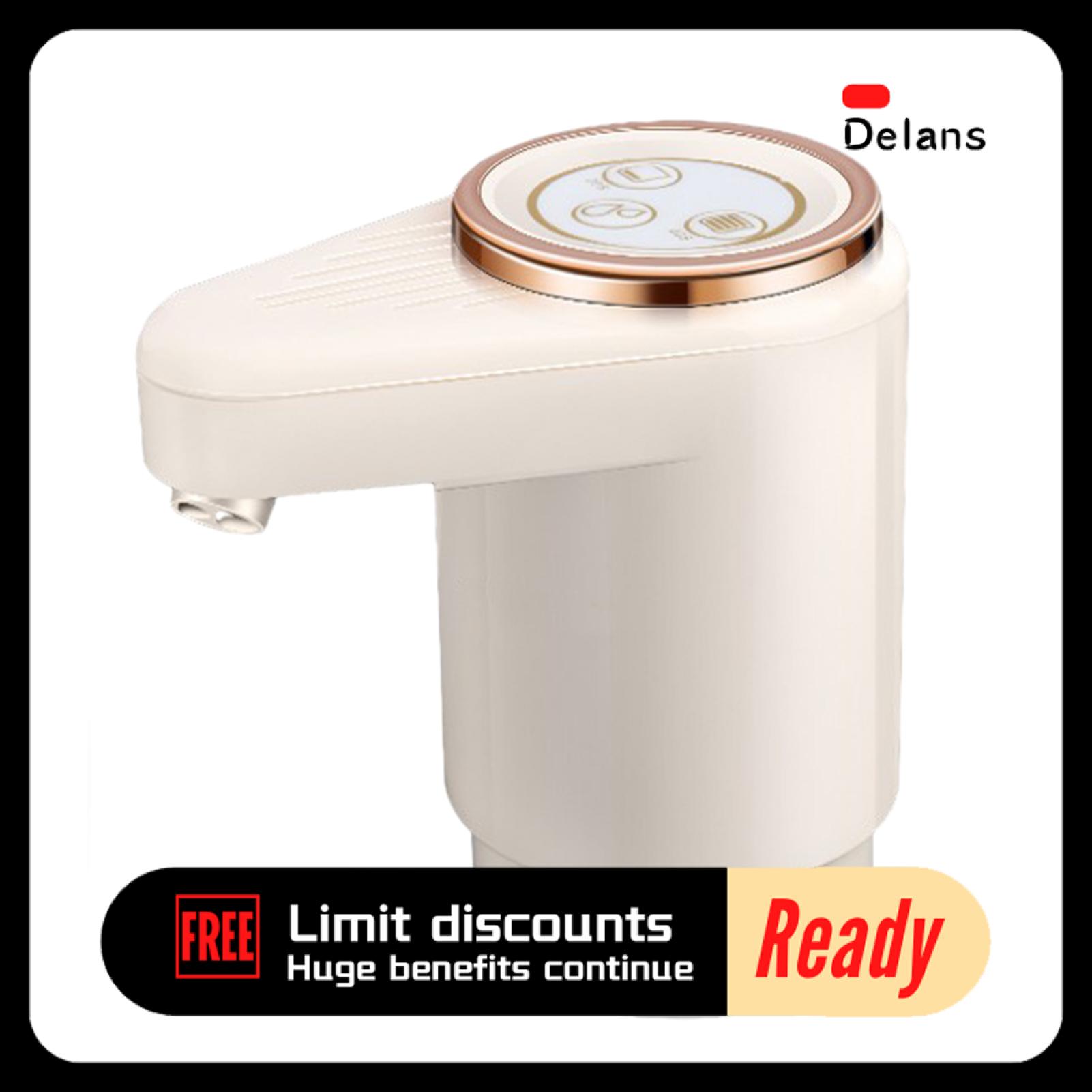 Qinzhai®Bơm chai nước có thể sạc qua USB dễ sử dụng bơm nước điện bơm chai nước điện cho chai 2-5 gallon-Bình rót nước tự động một chạm di động có thể sạc lại lý tưởng cho gia đình