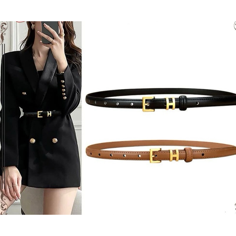 Thắt lưng nữ,dây lưng nữ bản nhỏ móc khoá vuông bản nhỏ 1.5cm