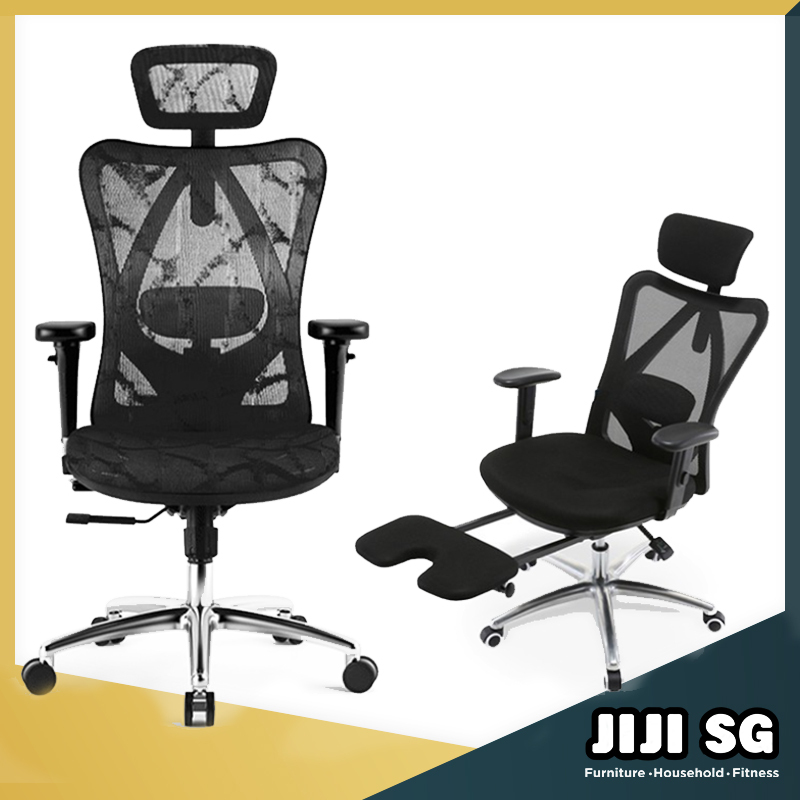 (Delivered in 3 Days)(JIJI SG) 2020 Asami / Maemi Office Chair ★ Office Chair ★Mesh ★Ergonomic Office Chair ★Aluminium ★Back Support Singapore