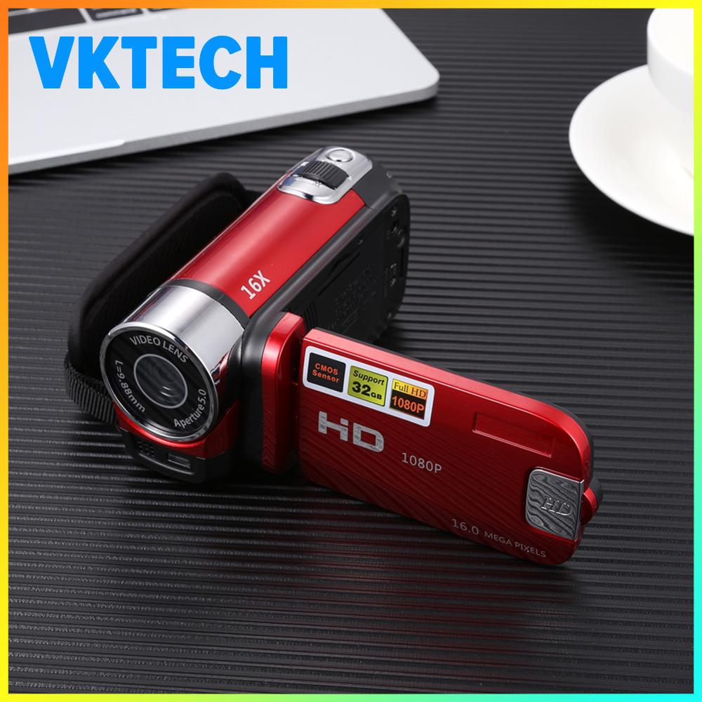 กล้องวิดีโอดิจิตอลความคมชัด Full HD 1080P พร้อมความจุ 32GB และซูม 16 เท่า ขนาดกะทัดรัด สำหรับการเดินทางและสร้างคอนเทนต์ ราคา 747 บาท*ส่งฟรี