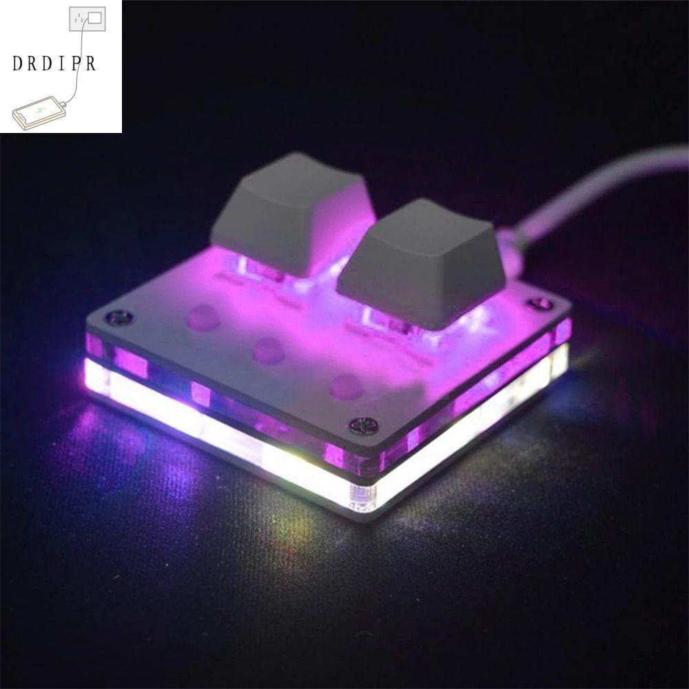 DRDIPR Phụ kiện máy tính Dành cho máy tính xách tay Bàn phím macro Bàn phím cơ Lập trình Bàn phím tự làm Bàn phím mini Bàn phím 2 phím Bàn phím chơi game Bàn phím 1 phím