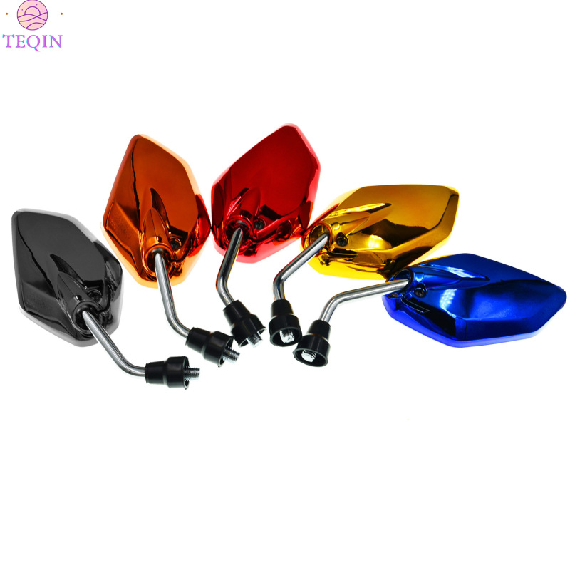 TEQIN Motorcycle Rear View Side Mirror Multi-angle Adjustable High-definition Glass Mirrors With M8 Bolt Accessories For Scooter ATV ราคา 123 บาท*ส่งฟรี