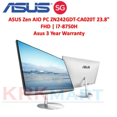 ASUS Zen AIO PC ZN242GDT-CA020T 23.8" FHD | i7-8750H | 16G | 1TB+128SSD | GTX 1050 4GB | 3YR | WIN 10 | Touch