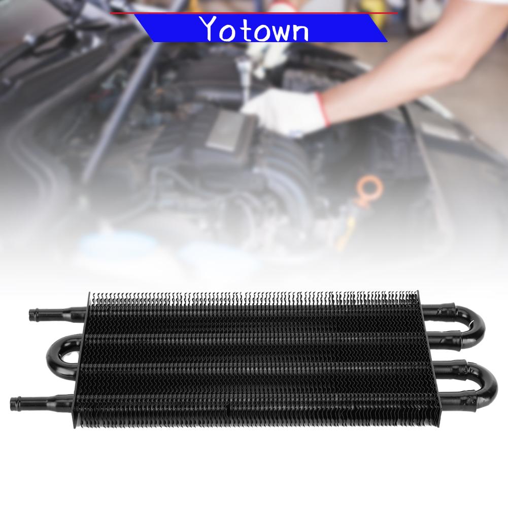 Yotown Bộ tản nhiệt làm mát dầu bằng nhôm HEEPDD và bộ tản nhiệt trợ lực lái 4 hàng cho tất cả các loại xe ô tô Bộ làm mát dầu bằng nhôm màu đen Phụ tùng ô tô và xe máy Nan hiệu suất cao Giá 640,000 Đồng*Miễn phí vận chuyển