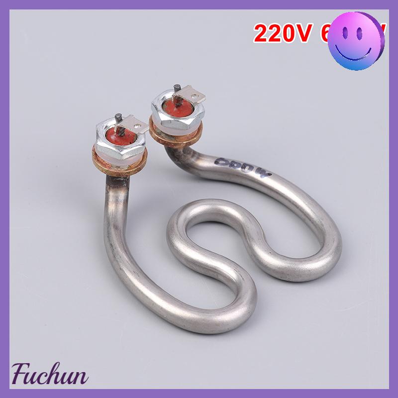 [fuchun] 500W 600W 220V Ấm đun nước điện không gỉ yếu tố làm nóng móng ngựa nước điện ống nhiệt cho máy pha cà phê - 3