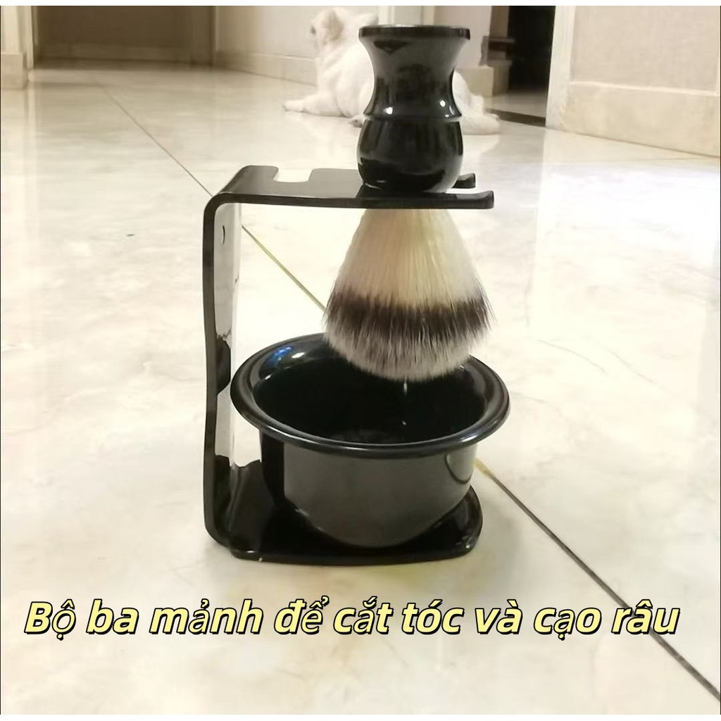    Đàn ông râu Brush Set Beard Shape Comb Gỗ Xử lý Beard Brush Lợn Mane Hair Sản phẩm