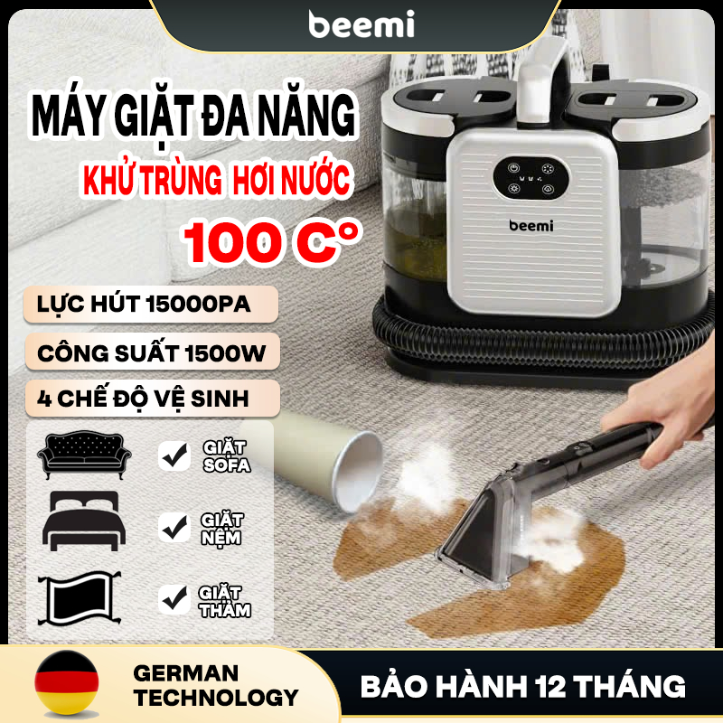 Máy Giặt Sofa Cầm Tay Siêu Sạch, giặt sấy ga giường, nệm, đệm, thảm, sofa ô tô, đảm bảo vệ sinh và an toàn gia đình