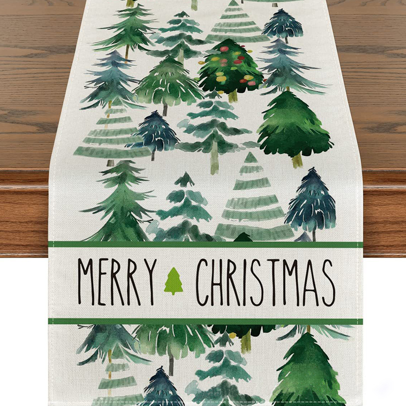 Guanhongdz mùa đông theo mùa xmas kỳ nghỉ nhà bếp bàn ăn trang trí mùa đông snowman santa claus thảm trải bàn lễ hội kem bánh gừng bồi bàn bồi bàn cho gia đình ngoài trời trong nhà trang trí tiệc vui vẻ chủ đề giáng sinh bồi bàn