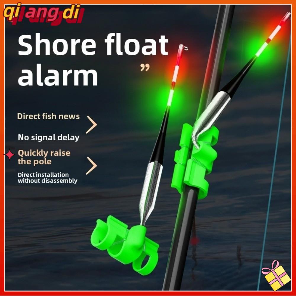 QIANGDI Cảnh báo tự động Cảnh báo cá Chỉ báo chống nước Phát hiện vết cắn Cảnh báo cần câu Dụng cụ câu cá Báo động điện tử Chỉ báo câu cá Phụ kiện câu cá