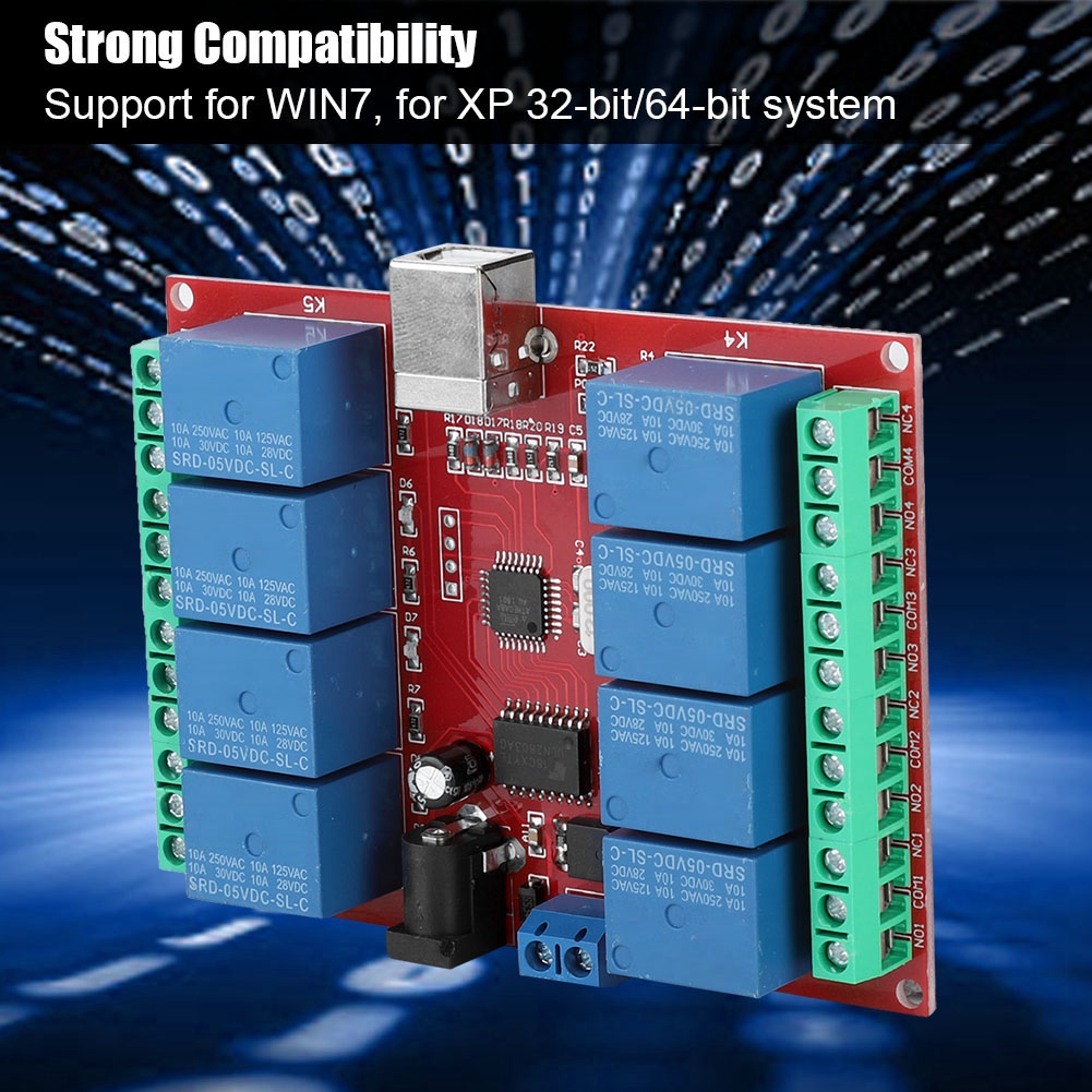 Garosa Công tắc Rơle Điều khiển Máy tính Mô-đun Rơle Công tắc Điều khiển USB 8 kênh cho WIN7 cho XP 32-bit Giá 228,000 Đồng*Miễn phí vận chuyển