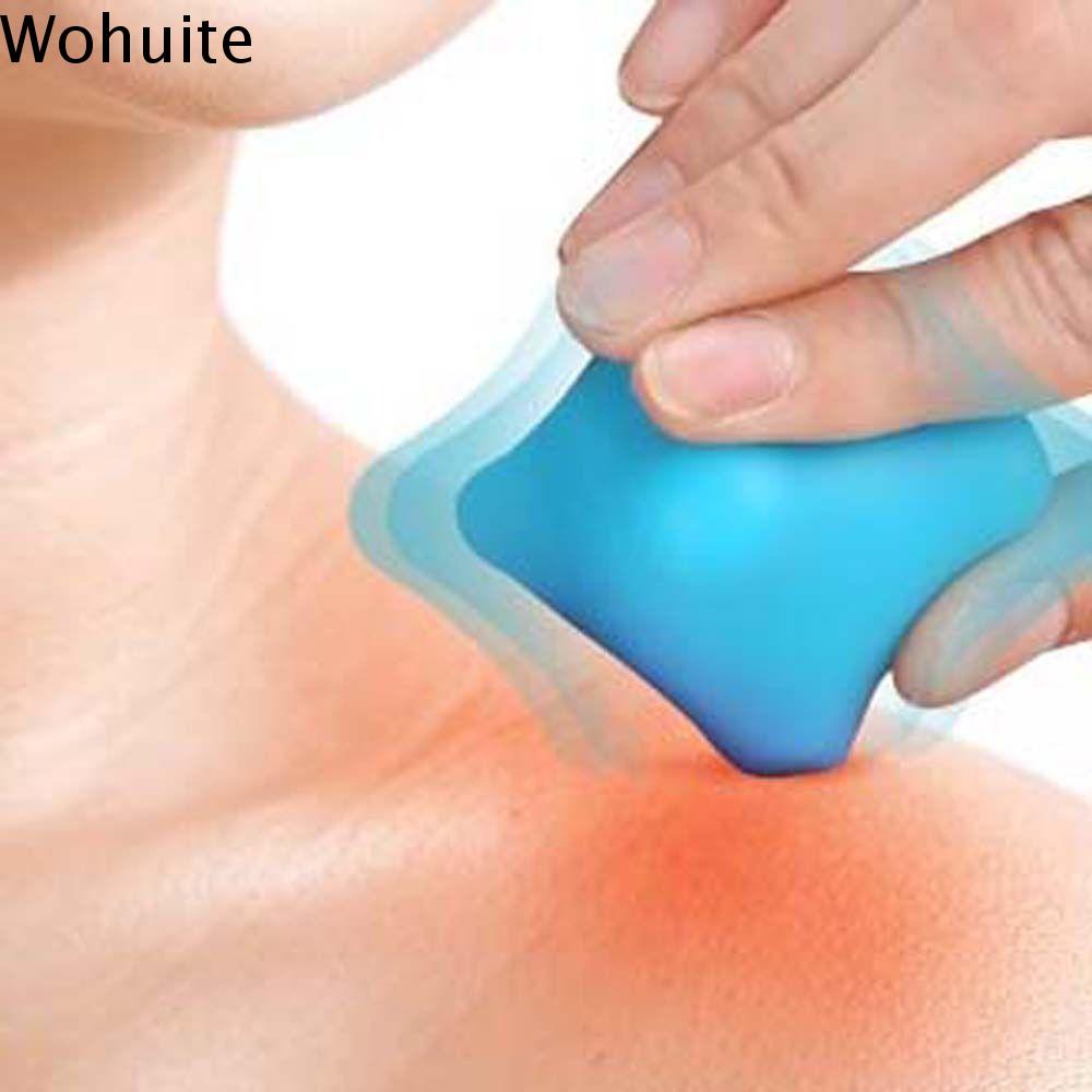 WOHUITE Thư giãn cơ bắp Silicone Hình lục giác VAI CHÂN Viêm cân gan Con Lăn Chân Mũ Lưỡi Trai Thiết bị Yoga Bóng trị liệu Yoga Bóng mát xa Mát xa kích hoạt điểm Bóng tập thể dục