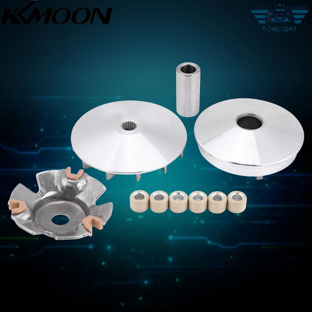 KKmoon Bộ biến thể Assy lắp ráp ly hợp xe máy hoàn chỉnh cho con lăn xe tay ga GY6 125cc 150cc 157QMJ