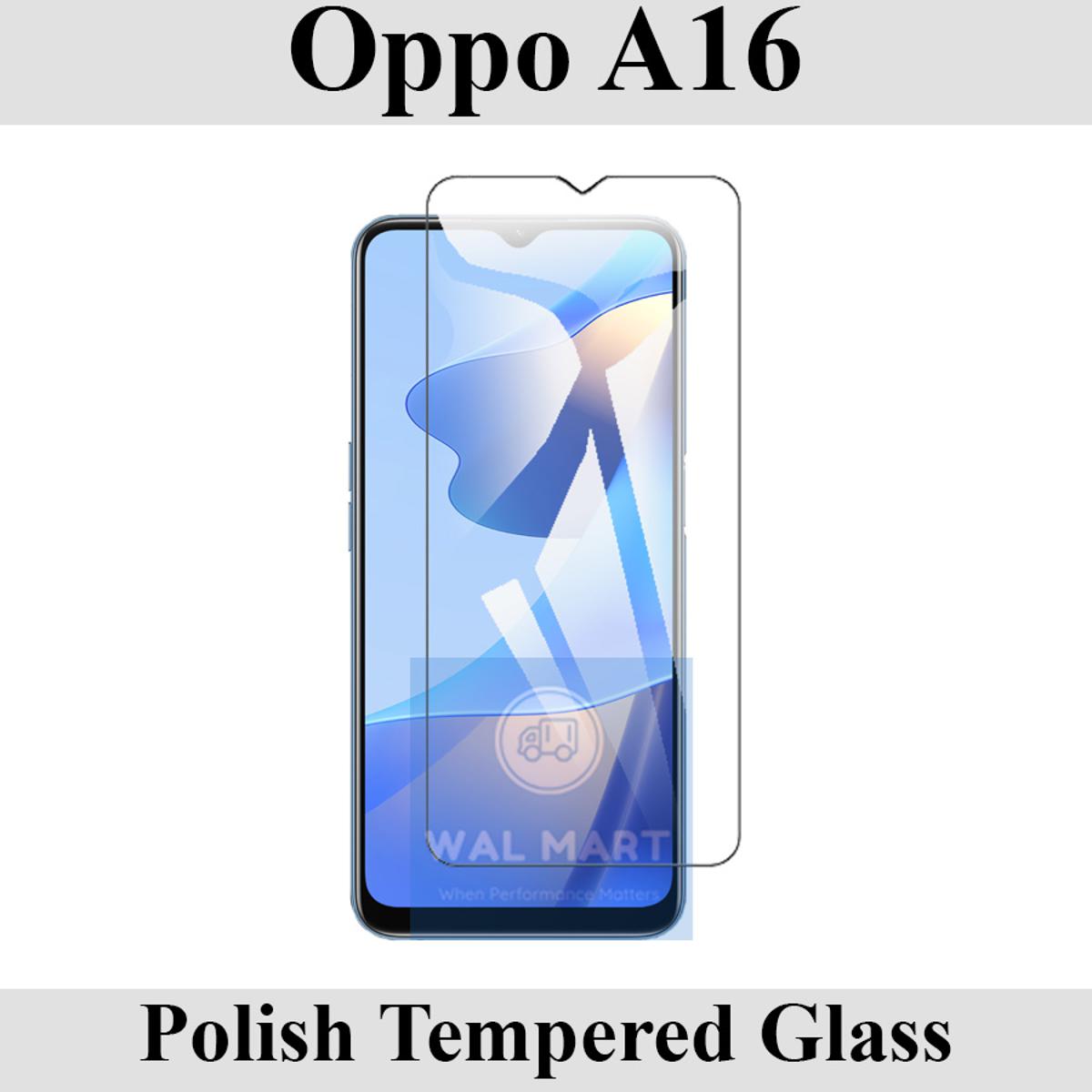 Front Screen Protector Glass For Oppo A16 - Polish Glass price in Pakistan