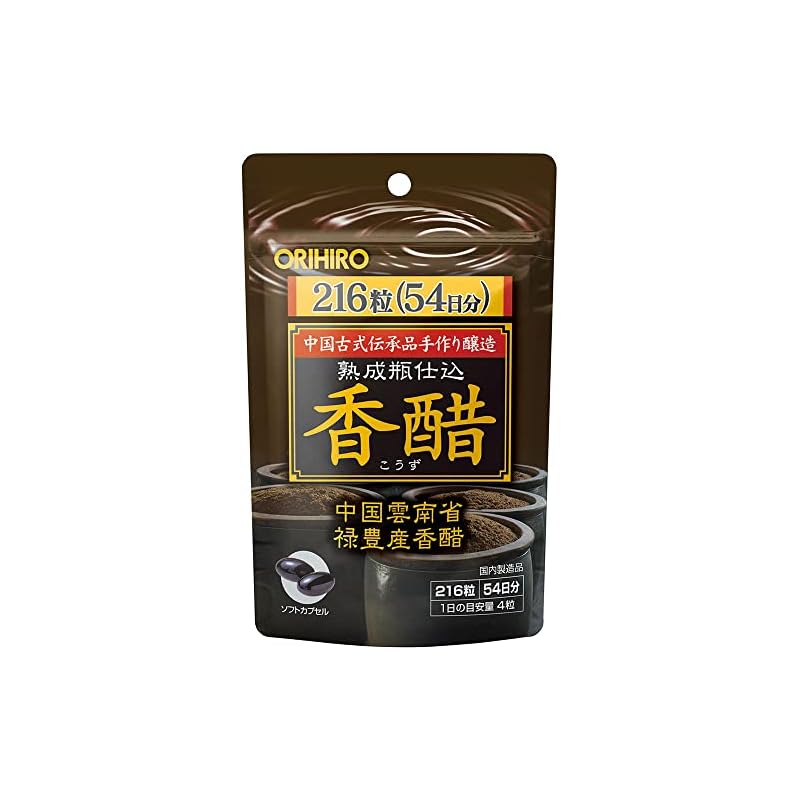 Direct from Japan ORIHIRO ORIHIRO Aged Bottled Aromatic Vinegar, 216 capsules, virtuous