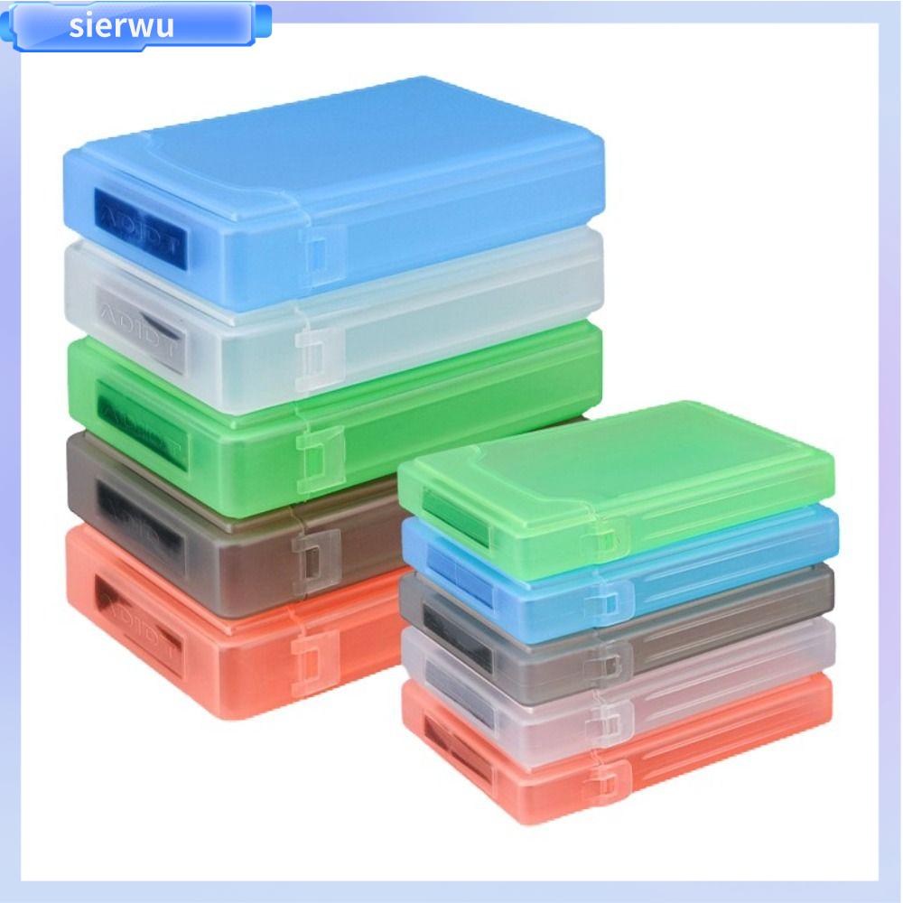 SIERWU พลาสติก กล่องเก็บฮาร์ดดิสก์ 2.5 นิ้ว 3.5 นิ้ว กล่องเก็บฮาร์ดไดรฟ์ภายนอก กล่องเก็บของ กันกระแทก กล่องเก็บข้อมูล IDE SATA ราคา 45 บาท*ส่งฟรี