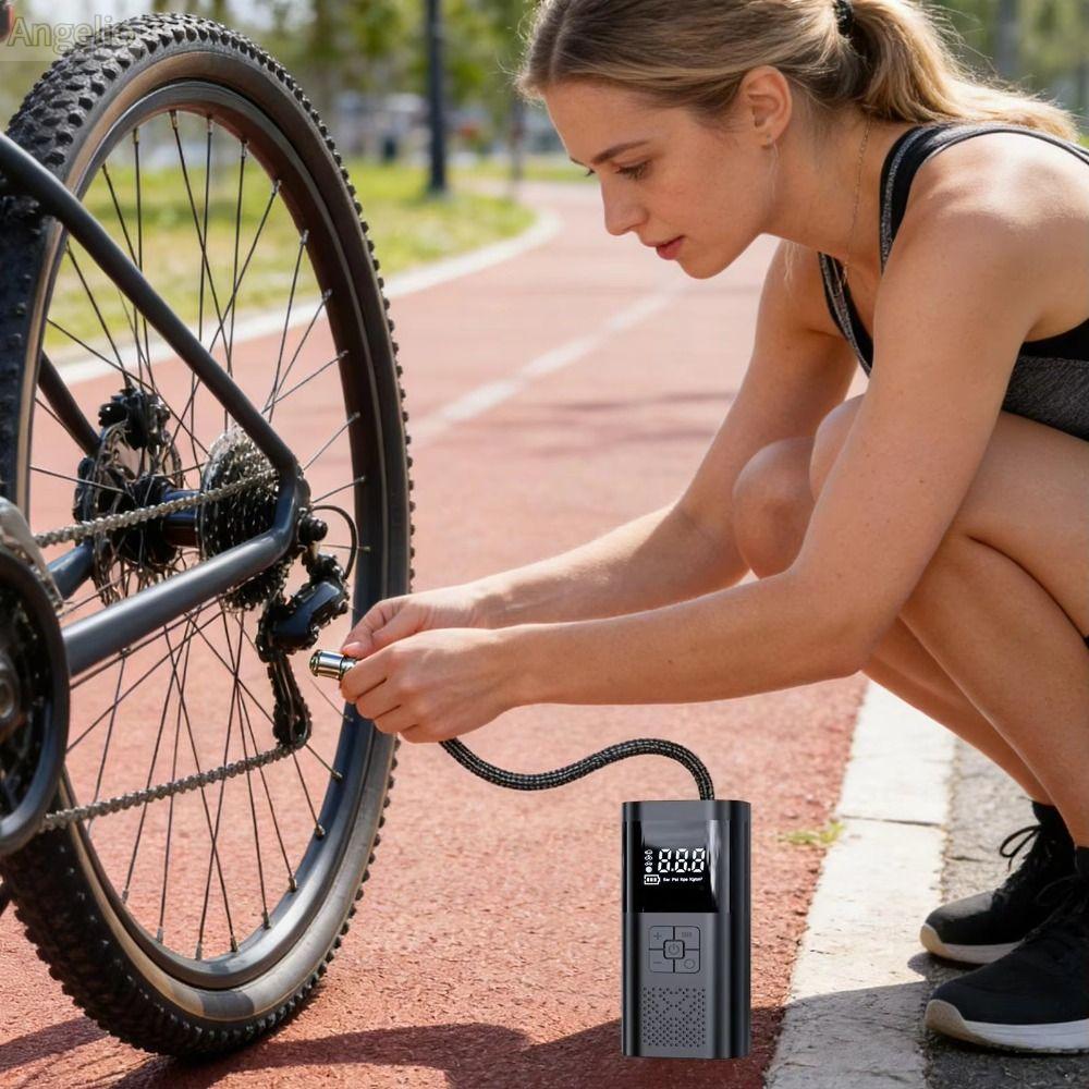 ANGELIO Thiết kế không dây Máy bơm hơi ô tô Đồng hồ đo áp suất Màn hình kỹ thuật số Máy nén khí di động Thông minh Nhanh Máy bơm không khí không dây Lốp xe ô tô