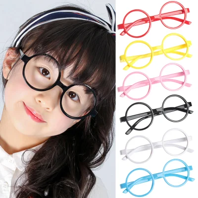 Fashion Portable Children Kids Boys Girls Ultra Light Spectacle Frames Round Glasses Frame Eyewear Protection
