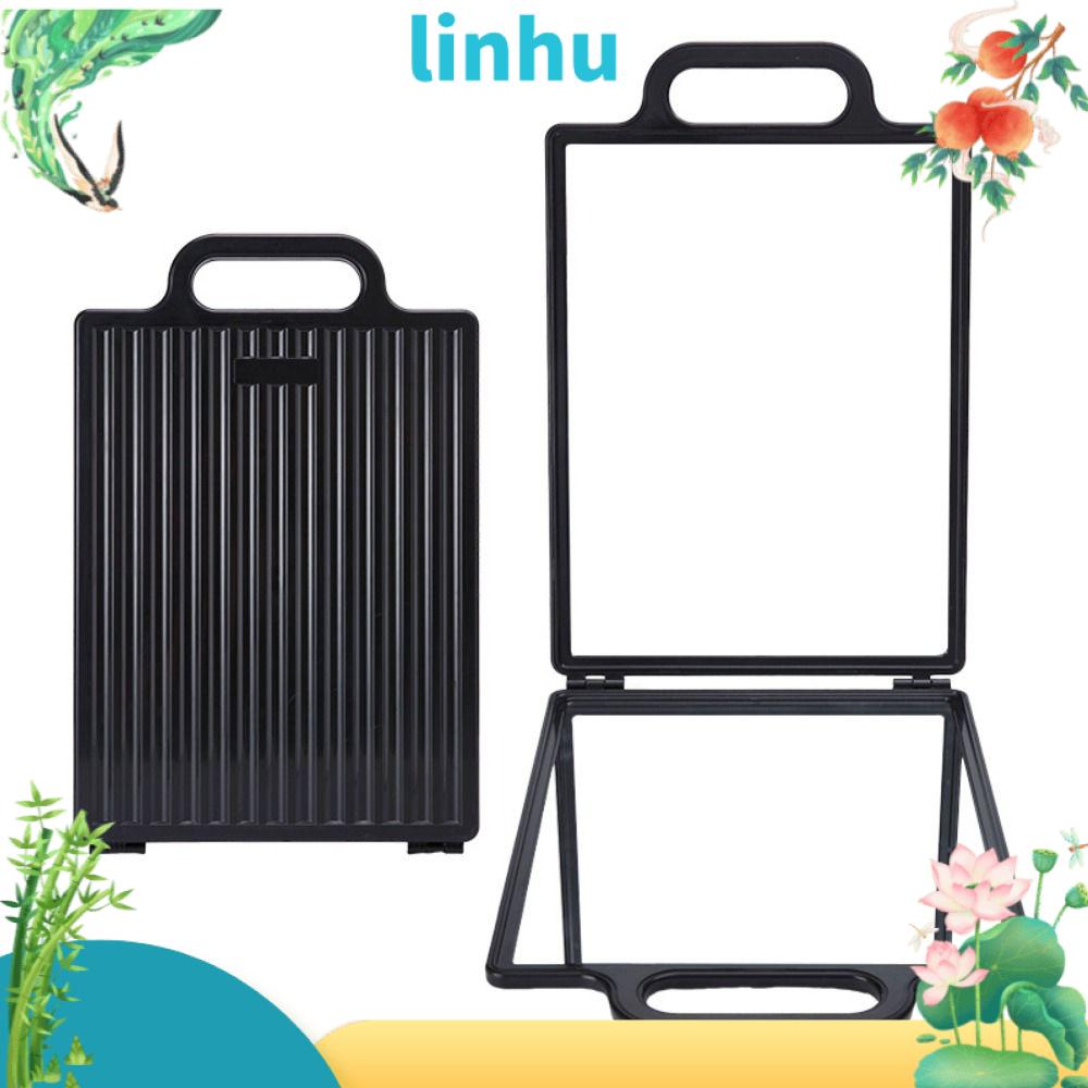 LINHU ความคมชัดสูง กระจกมือถือสำหรับทำผม แบบพกพา กระจกมองหลัง กระจกพับได้สำหรับร้านเสริมสวย ระดับมืออาชีพ สองด้าน กระจกมือสำหรับร้านตัดผม ราคา 482 บาท*ส่งฟรี