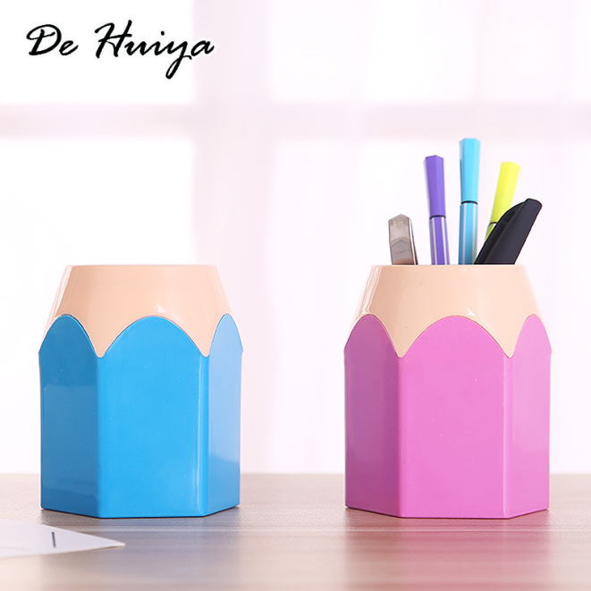 DEHUIYA ที่มีคุณภาพสูงอเนกประสงค์ความจุขนาดใหญ่กล่องเก็บเครื่องเขียนนักเรียนกล่องเก็บบ้าน/ความจุขนาดใหญ่โต๊ะผู้ถือปากกาของ/สก์ท็อปชั้นเก็บ/สำนักงานโรงเรียน stationy ราคา 9 บาท*ส่งฟรี