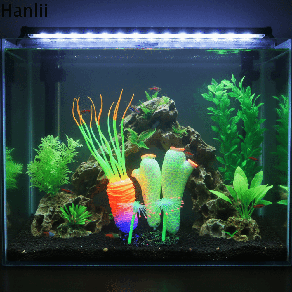 Sáng Mô phỏng phun nước biển Thực tế Silicone Đồ trang trí nấm nhân tạo Cảnh quan bể cá Đầy màu sắc Cây dưới nước Môi trường sống của bò sát