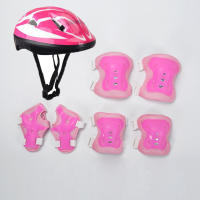 SKISOPGO Kids Roller Skating Bicycle Helmet Knee Wrist Guard Elbow Pad Set Child Sports Protective Guard Gear