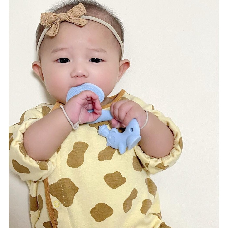 [Sản phẩm sơ sinh] Mombella, Mombella sóc Teether, thương hiệu chính hãng, có TIS. Sóc, không chứa BPA Vòng ngậm mọc răng cho bé, mombella gặm nướu Silicone