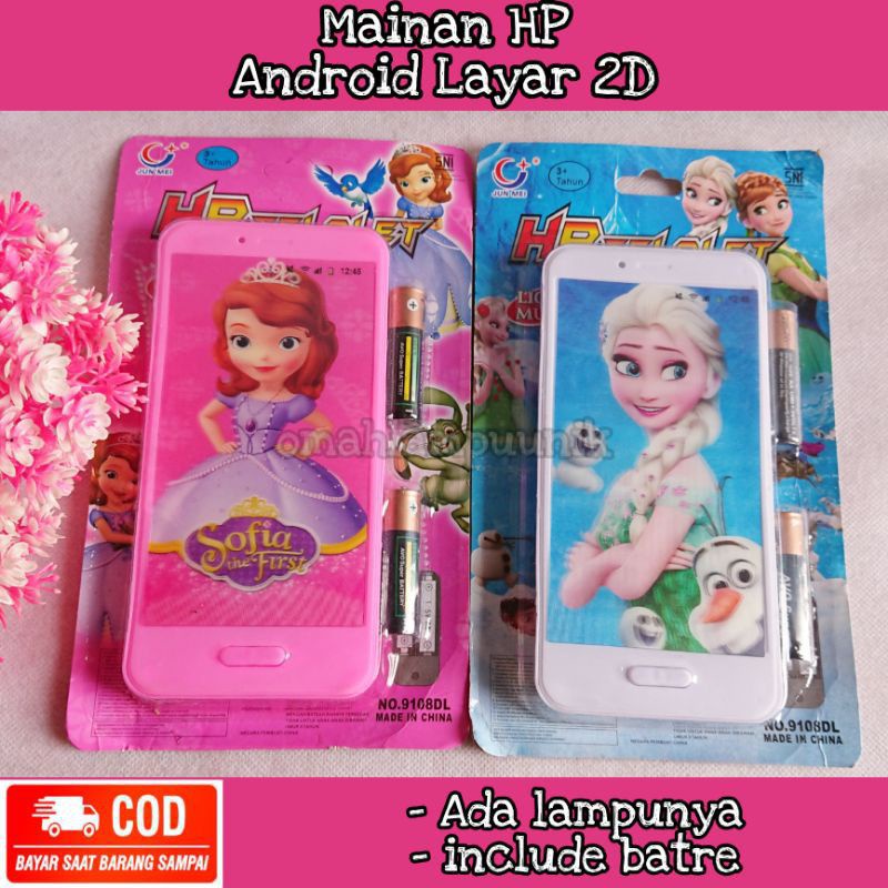 Mainan HP Android Karakter Murah/ Mainan Handphone Include batre Giá 11,900 Đồng*Miễn phí vận chuyển