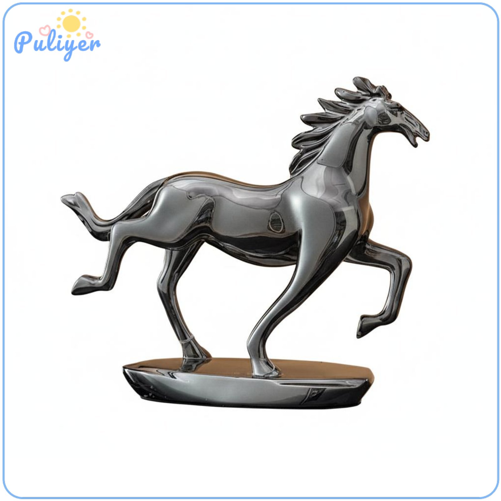 Kesoto Business Opening Gift Horse Statue Light Luxury Horse Sculpture High-End Finish House Decoration Metal Texture for Entrepreneurs ราคา 9,494 บาท*ส่งฟรี