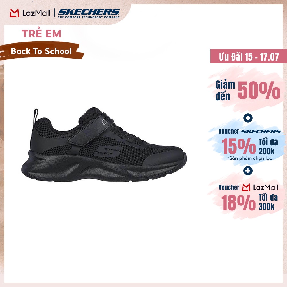 [Chỉ 15-17.07 - Voucher Skechers 18% + Voucher 18%] Giày Thể Thao Bé Gái Skechers Dynamatic - 303552L-BBK